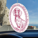 Art Design,Healing,Pet Memorial,Pet Lovers,Memorial,Photo - Pencil Sketch - Remove BG - Custom Photo Pencil Sketch Dog Cat Pet Portrait Toile Remembrance - Personalized Acrylic Car Hanger