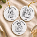 Art Design,Christmas,Gift For Sibling,Cozy,Photo - Crochet Doll Effect - Custom Photo Crochet Doll Effect Christmas Siblings Brothers Sisters - Personalized Custom Shaped Acrylic Ornament