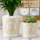 Art Design,Memorial Loved One,Healing,Family,Memorial,Photo - Pencil Sketch - Remove BG - Custom Photo Pencil Sketch In Loving Memory Family Parents Grandparents Portrait Memorial Remembrance - Personalized Plant Pot