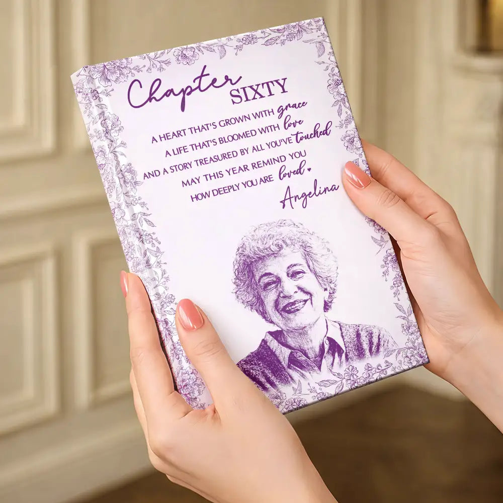 Gift For Mother,Love,Gift For Women,Gift For Wife,Gift For Girlfriend,Gift For Yourself,Gift For Aunt,Gift For Grandma,Gift For Daughter,Gift For Sisters,Gift For Bestie,Gift For Sibling - Custom Photo Pencil Sketch New Chapter Remind You How Deeply You Are Loved - Personalized Hardcover Journal