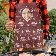 Gift For Husband,Gift For Boyfriend,Gift For Yourself,Gift For Men,Gift For Father,Cooking,Happy,Non-Eng,Photo,Romantic - Custom Photo Personal Chef Husband - Personalized Apron