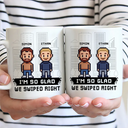 Gift For Couples,Gift For Husband,Gift For Wife,Gift For Boyfriend,Gift For Girlfriend,Love,LGBT - Custom Photo Pixel Art Standee Started With A Message - Personalized Mug