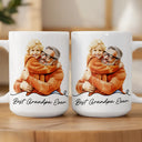 Gift For Husband,Gift For Yourself,Gift For Men,Gift For Father,Gift For Grandpa,Top Market,Non-Eng,Photo - Watercolor (remove BG),Cozy - Custom Photo Realistic Watercolor Art Best Dad Ever Grandpa Papa - Personalized Mug