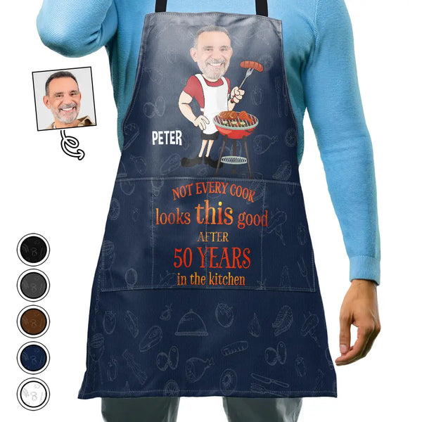 Funny,Cooking,Gift For Wife,Gift For Husband,Gift For Yourself,Gift For Women,Gift For Men,Gift For Father,Gift For Mother - Custom Photo Not Every Cook Looks This Good - Personalized Apron