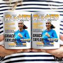 Gift For Yourself,Gift For Women,Gift For Men,Custom Photo,Happy - Custom Photo Runner Magazine - Personalized Mug