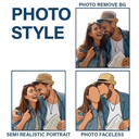 Custom Photo, Art Design, Family, Adorable, Photo - Semi Realistic Portrait - Custom Photo Semi Realistic Portrait Family Couple Pet Lovers Portrait - Personalized Acrylic Magnet