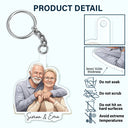 Custom Photo, Art Design, Family, Adorable, Photo - Semi Realistic Portrait - Custom Photo Semi Realistic Portrait Family Couple Pet Lovers Portrait - Personalized Acrylic Keychain