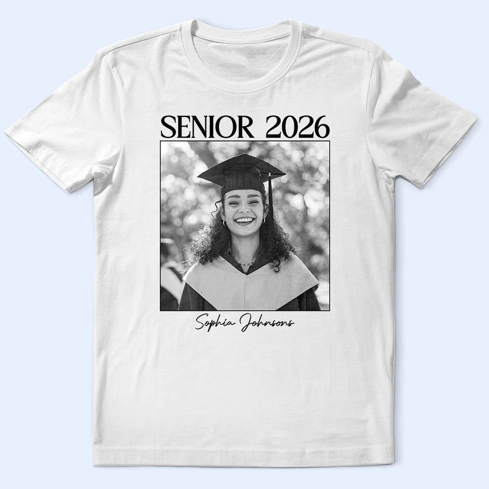 Graduation, Gift For Yourself, Gift For Women, Gift For Men, Gift For Bestie - Custom Photo Senior Graduation Gift - Personalized T Shirt