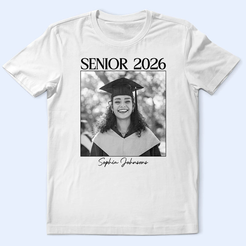 Graduation, Gift For Yourself, Gift For Women, Gift For Men, Gift For Bestie - Custom Photo Senior Graduation Gift - Personalized T Shirt