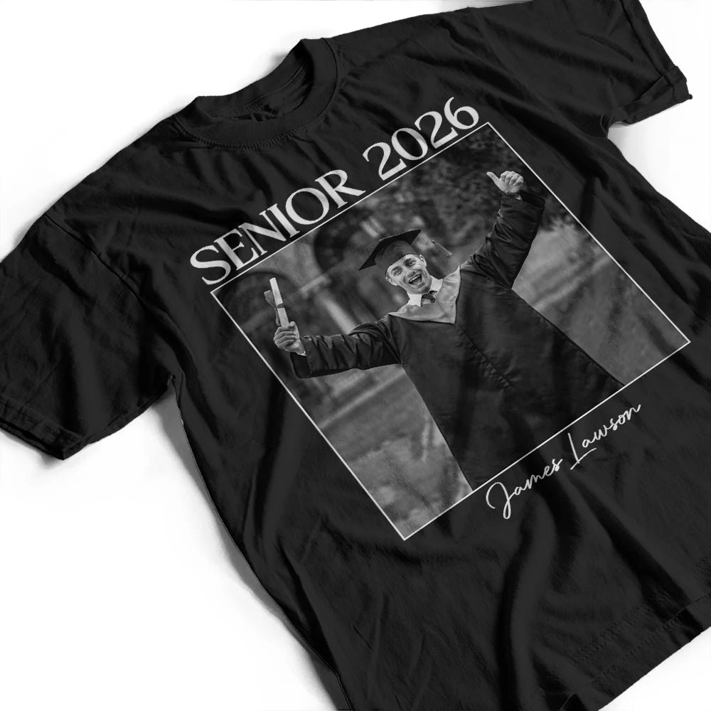 Graduation, Gift For Yourself, Gift For Women, Gift For Men, Gift For Bestie - Custom Photo Senior Graduation Gift - Personalized T Shirt