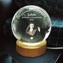 Graduation,Dad - Daughters (Adult),Gift For Daughter,Mom - Daughters (Adult),Dad - Sons,Gift For Son,Mom - Sons,Happy,Custom Photo - Custom Photo She Believed She Could So She Did - Personalized Crystal Globe Lamp