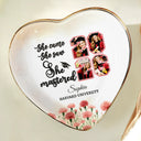 Graduation,Gift For Girlfriend,Gift For Bestie,Gift For Daughter,Happy - Custom Photo She Came She Saw She Mastered - Personalized Ring Dish