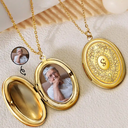 Custom Photo,Gift For Yourself,Gift For Women,Happy - Custom Photo Simple Initial Necklace - Personalized Locket Necklace