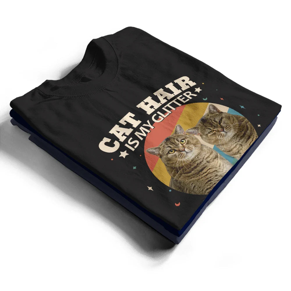 Dog Lovers,Pet Lovers,Dog Mom,Dog Dad,Cat Lovers,Cat Mom,Cat Dad,Pet Mom,Pet Dad,Love,Custom Photo - Custom Photo Spread Love Like Cat Hair Dog Hair - Personalized T Shirt