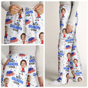 Gift For Father,Gift For Grandpa,Independence Day,Happy,Custom Photo - Custom Photo Stars And Stripes Best Dad Grandpa Ever - Personalized Pajama Pants