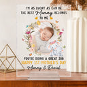 Custom Photo The Best Mommy Belongs To Me - Personalized Vertical Rectangle Acrylic Plaque
