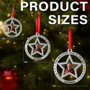 Christmas, Family, Pet Lovers, Memorial - Custom Photo The Brightest Star In The Sky - Personalized Metal Ornament