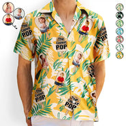 Gift For Yourself,Gift For Men,Gift For Husband,Gift For Grandpa,Gift For Father,Funny,Summer,Custom Photo - Custom Photo The Coolest Pop - Personalized Hawaiian Shirt