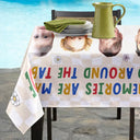 Family,Happy,Gift For Yourself,Gift For Father,Gift For Mother - Custom Photo The Fondest Memories Family - Personalized Tablecloth