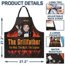 Grilling, Gift For Men, Funny, Gift For Yourself - Custom Photo The Grillfather - Personalized Apron