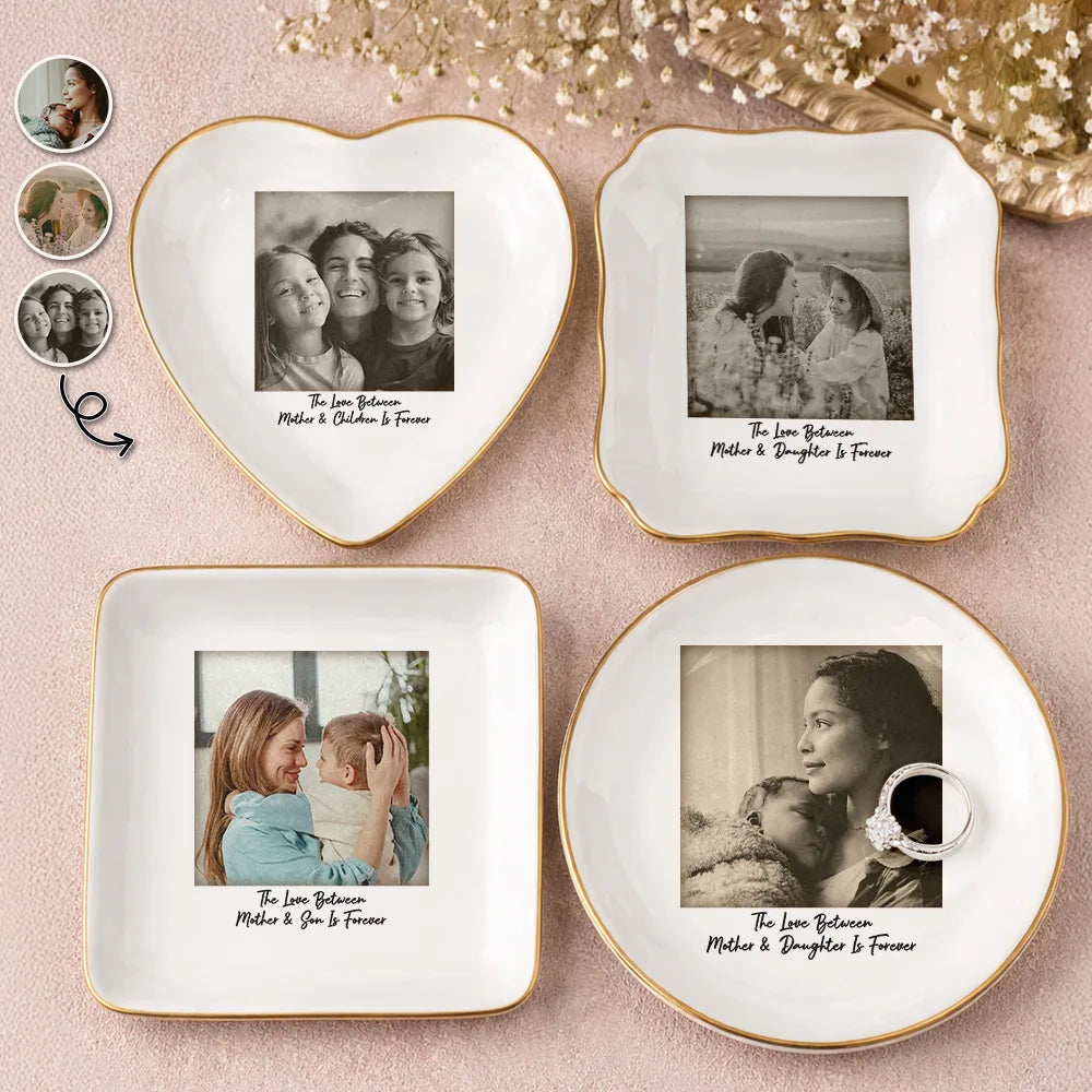 Custom Photo The Love Between Mother & Daughter - Personalized Ring Dish