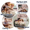 Custom Photo, Romantic, Gift For Couples, Wedding, Upload Full Photo - Custom Photo The Wedding Times - Personalized Fleece Blanket, Sherpa Blanket