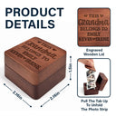 Gift For Yourself,Gift For Women,Gift For Men,Gift For Grandpa,Gift For Father,Parents,Gift For Grandparents,Love - Custom Photo This Grandma Belongs To The Kids - Personalized Wooden Accordion Photo Box