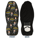 Gift For Grandpa, Gift For Father, Funny, Happy, Custom Photo - Custom Photo This Grandpa Papa Dad Belongs To Kids Pet - Personalized Car Seat Cover