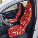 Gift For Grandpa, Gift For Father, Funny, Happy, Custom Photo - Custom Photo This Grandpa Papa Dad Belongs To Kids Pet - Personalized Car Seat Cover