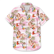 Gift For Yourself,Gift For Women,Gift For Men,Beach,Summer,Funny - Custom Photo Tropical Sexy Pose - Personalized Hawaiian Shirt