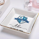 Graduation,Happy - Custom Photo University Logo Graduation - Personalized Ring Dish