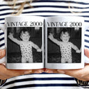 Gift For Mother,Gift For Grandma,Gift For Father,Gift For Grandpa,Love,Custom Photo - Custom Photo Vintage Image And Year - Personalized Mug