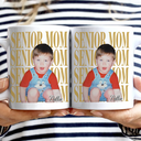 Photo,Gift For Mother,Gift For Father,Gift For Women,Gift For Men,Graduation,Happy - Custom Photo Vintage Senior Family - Personalized Mug
