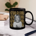 Photo,Gift For Mother,Gift For Father,Gift For Women,Gift For Men,Graduation,Happy - Custom Photo Vintage Senior Family - Personalized Mug