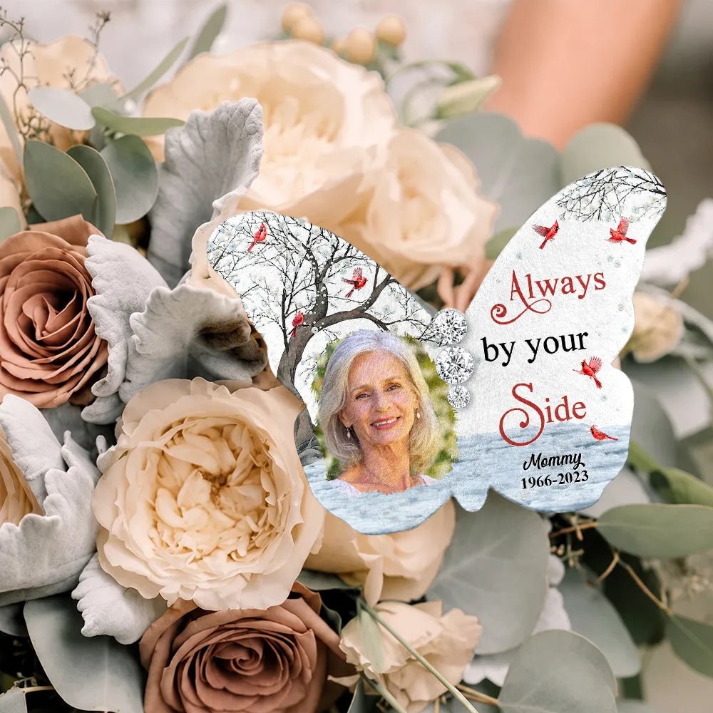 Sentimental,Custom Photo,Family,Wedding,Upload Full Photo - Custom Photo Walking With You Today And Always - Personalized Brooch