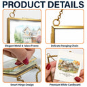 Custom Photo Watercolor Painting Our First Home - Personalized Metal Frame Ornament