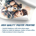 Custom Photo, Art Design, Pet Lovers, Cozy, Photo - Watercolor Human Hugging Pet - Custom Photo Watercolor Pet Lovers Dog Cat Pet Lover - Personalized Poster