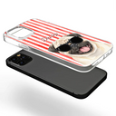 Custom Photo, Art Design, Summer, Pet Lovers, Playful, Photo - Watercolor Summer Pet With Accessories - Custom Photo Watercolor Pet With Summer Accessories Pet Portrait - Personalized Clear Phone Case