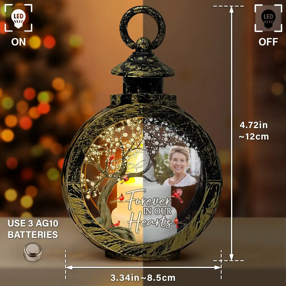 Sad, Memorial, Custom Photo - Custom Photo When You Miss Me Have No Fear - Personalized Candlelight Lantern Ornament