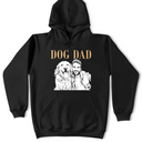 Dog Lovers,Pet Lovers,Dog Mom,Dog Dad,Cat Lovers,Cat Mom,Cat Dad,Pet Mom,Pet Dad,Non-Eng,Photo - Pencil Sketch (Dark BG),Adorable - Custom Photo White Pencil Sketch Art Pet Dad Pet Mom Lovely Portrait - Personalized T Shirt