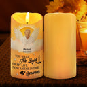 Gift For Yourself,Gift For Women,Gift For Men,Dad'Daughters ,Memorial,'Sons,Gift For Father,Gift For Mother - Custom Photo You Were The Light Of Our Lives - Personalized Flameless LED Candle