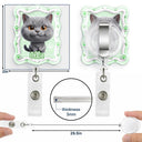 Adorable,Art Design,Pet Lovers,Photo - 3D Chibi Adorable Pet - Custom Photo 3D Chibi Pet Dog Cat Portrait - Personalized Badge Reel