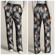 Custom Photo Best Grandpa Ever Plaid Checkered Pattern - Personalized Sweatpants