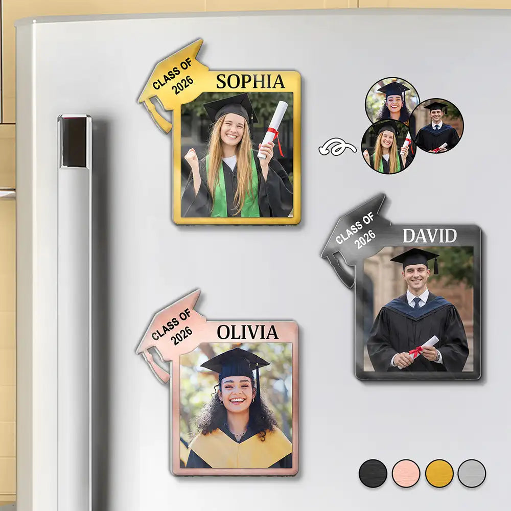 Custom Photo Graduation Keepsake - Personalized Acrylic Magnet