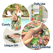 Custom Photo Hula Dancing - Personalized Beach Towel