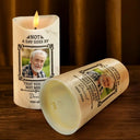 Memorial Loved One,Christmas,Custom Photo,Sympathetic,Family,Memorial,Upload Full Photo - Custom Photo Memorial I'm Always With You - Personalized Flameless LED Candle