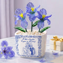 Custom Photo Pencil Sketch A True Friendship Is A Journey Without An End - Personalized Glass Flower Plant Pot