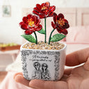 Custom Photo Pencil Sketch A True Friendship Is A Journey Without An End - Personalized Glass Flower Plant Pot