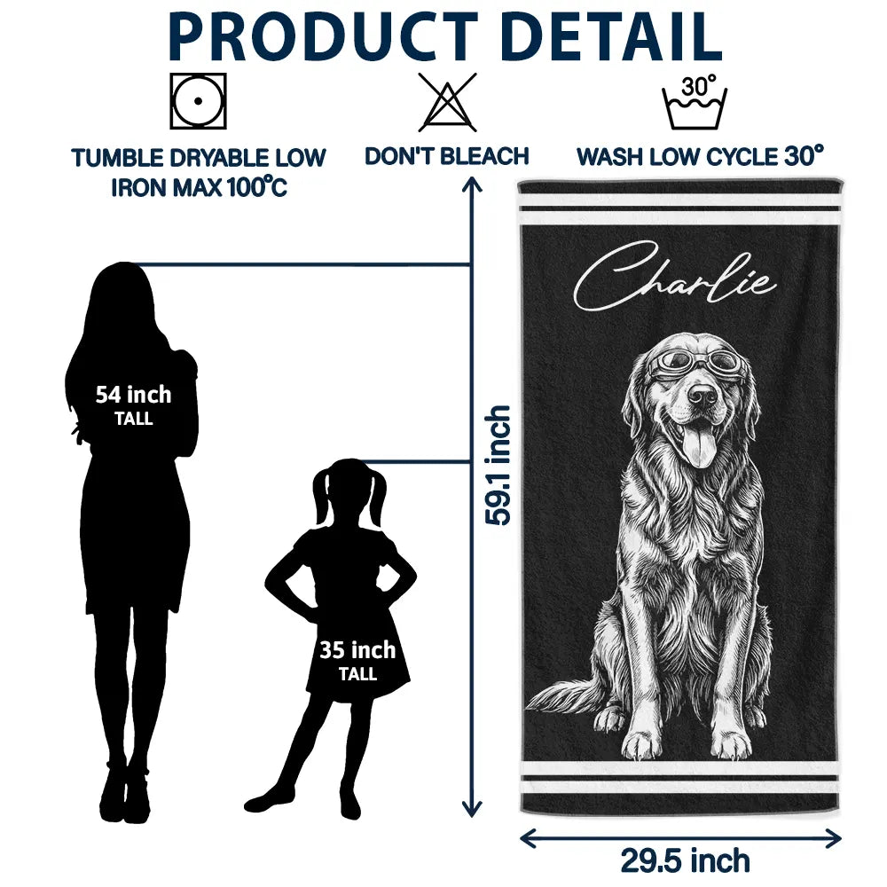 Custom Photo Pencil Sketch Besties Family Pet Funny Portrait - Personalized Beach Towel