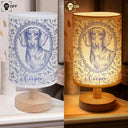 Art Design,Pet Memorial,Cozy,Pet Lovers,Memorial,Photo - Pencil Sketch - Remove BG - Custom Photo Pencil Sketch Dog Cat Pet Portrait Toile Remembrance - Personalized Fabric Lamp